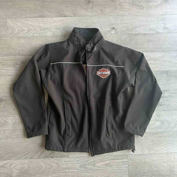 Harley-Davidson Other - Medium Harley-Davidson Men’s Black Softshell Jacket • Needs Zipper Repair